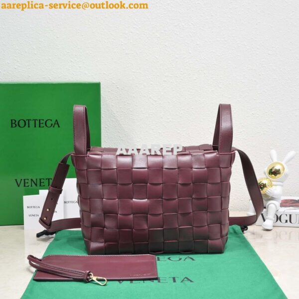 Replica Bottega Veneta BV 7466 Bowling bag Wine Red 4