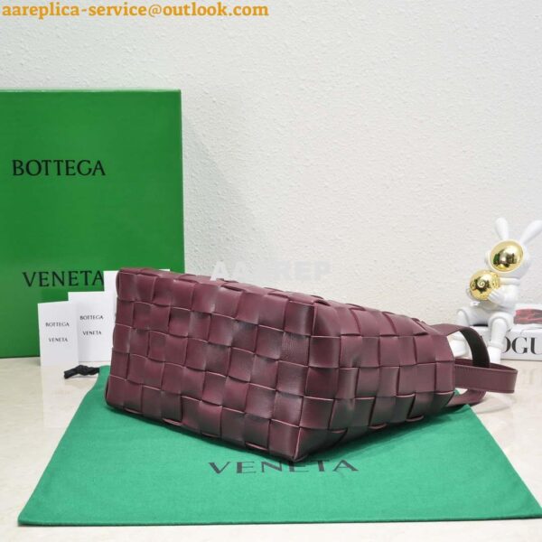 Replica Bottega Veneta BV 7466 Bowling bag Wine Red 4