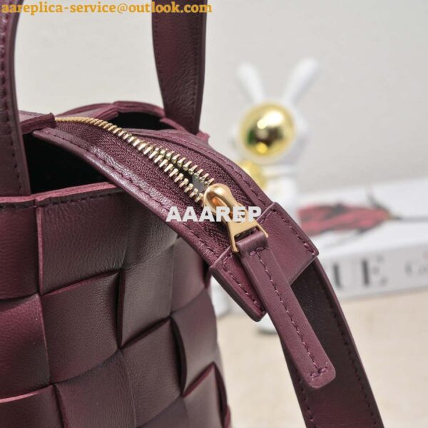 Replica Bottega Veneta BV 7466 Bowling bag Wine Red 6