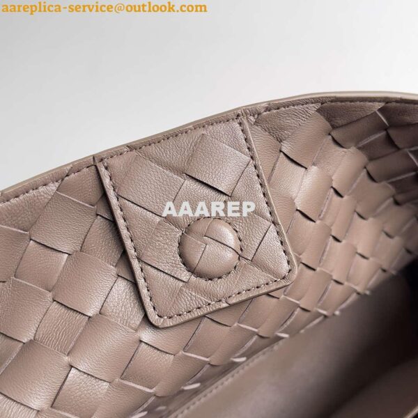 Replica Bottega Veneta BV 754990 Small East/West Andiamo Brown 9