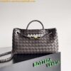 Replica Bottega Veneta BV 754990 Small East/West Andiamo Brown