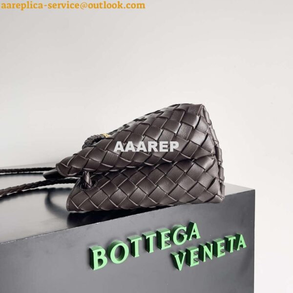 Replica Bottega Veneta BV 754990 Small East/West Andiamo Dark Brown 4