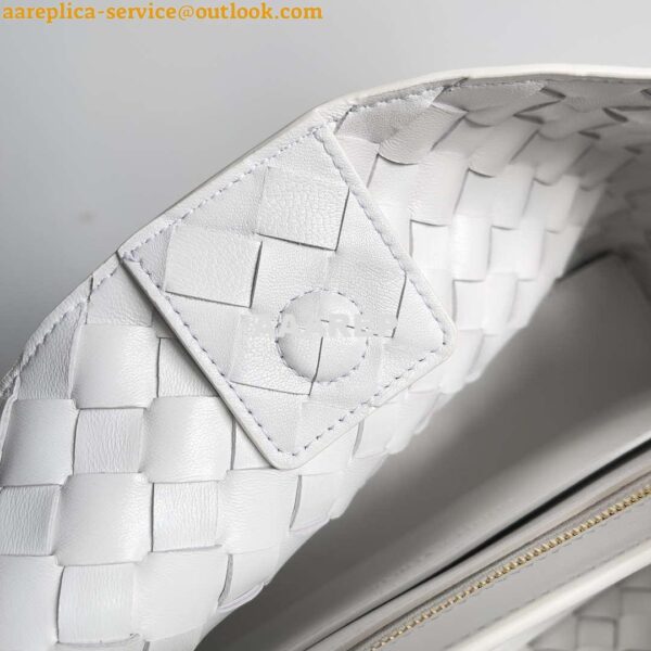 Replica Bottega Veneta BV 754990 Small East/West Andiamo White 7