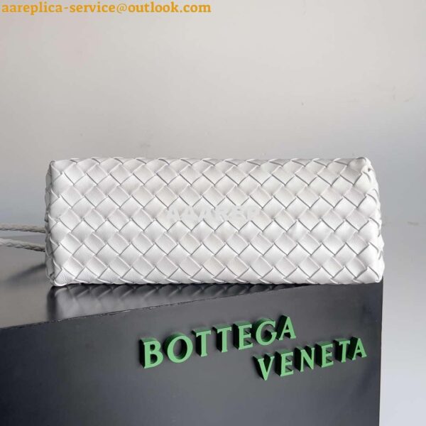 Replica Bottega Veneta BV 754990 Small East/West Andiamo White 10