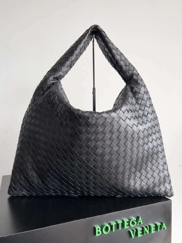 Replica Bottega Veneta BV 763970 Large Hop Fondant Bag Black 3