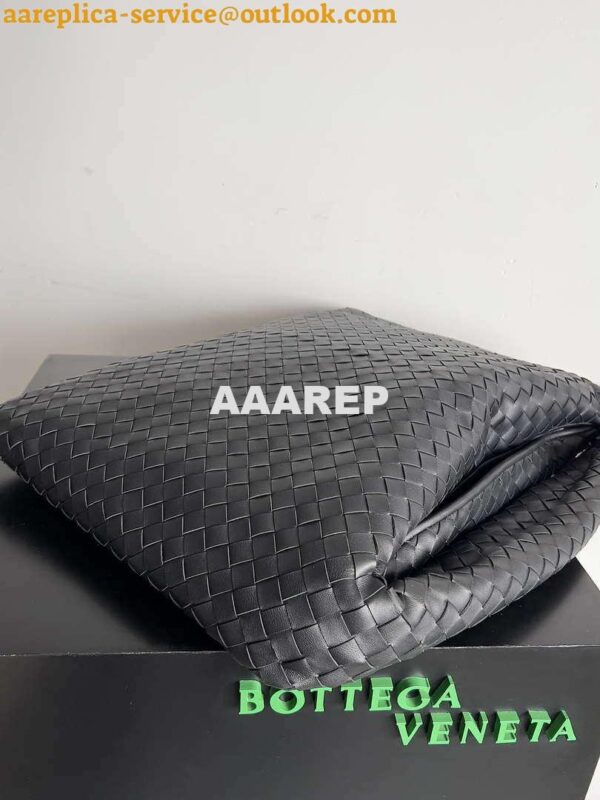 Replica Bottega Veneta BV 763970 Large Hop Fondant Bag Black 6