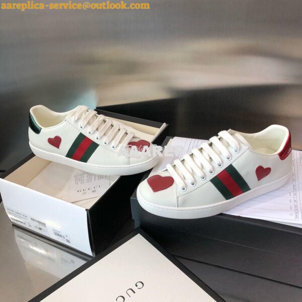 Replica Gucci Men Women's Ace with Embroidered Sneaker 431942 H03 5