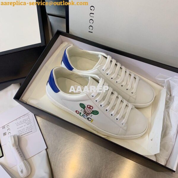 Replica Gucci Men Women's Ace with Embroidered Sneaker 431942 H04 3