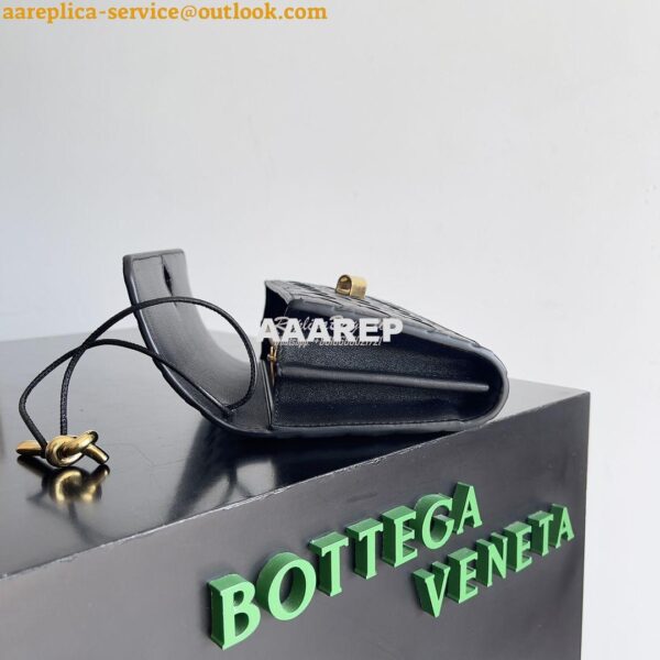 Replica Bottega Veneta BV Andiamo Large Flap Wallet 741504 Lambskin Bl 5