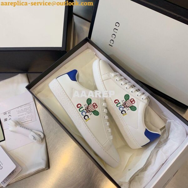 Replica Gucci Men Women's Ace with Embroidered Sneaker 431942 H04 4