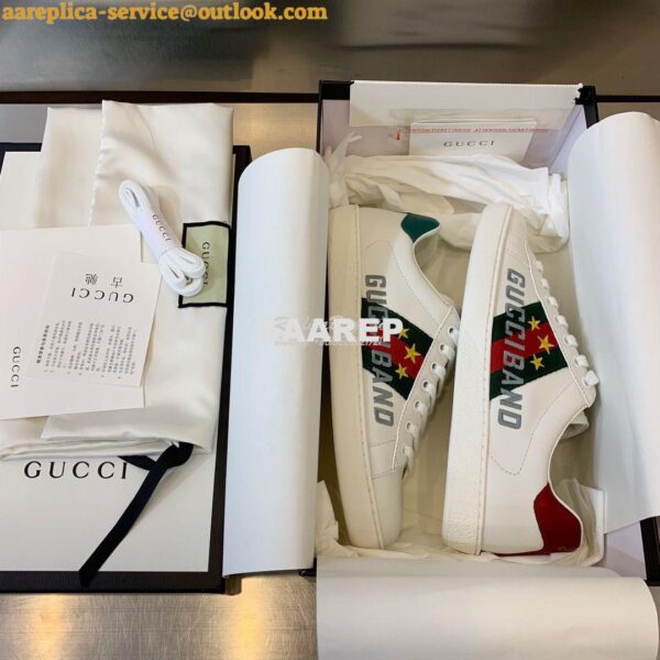 Replica Gucci Men Women's Ace with Embroidered Sneaker 431942 H05 3