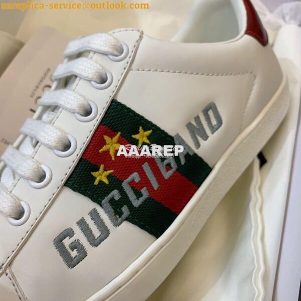 Replica Gucci Men Women's Ace with Embroidered Sneaker 431942 H05 5