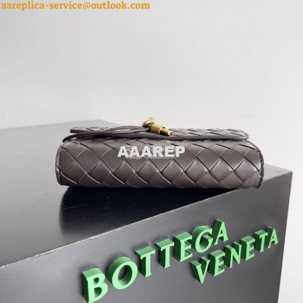 Replica Bottega Veneta BV Andiamo Large Flap Wallet 741504 Lambskin Fo 10