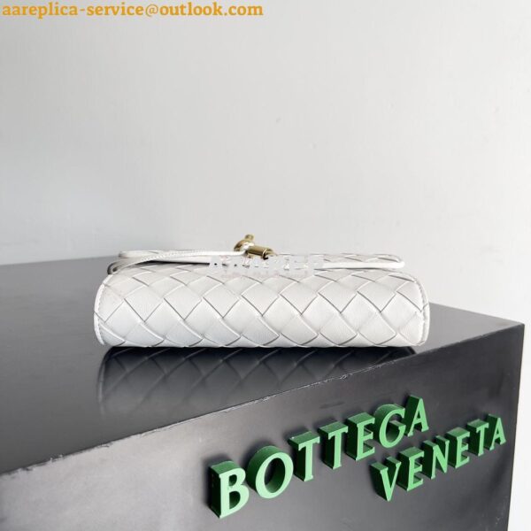 Replica Bottega Veneta BV Andiamo Large Flap Wallet 741504 Lambskin Wh 6