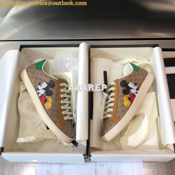 Replica Gucci Men Women's GG Disney x Print Ace Sneaker 431942 H06 4