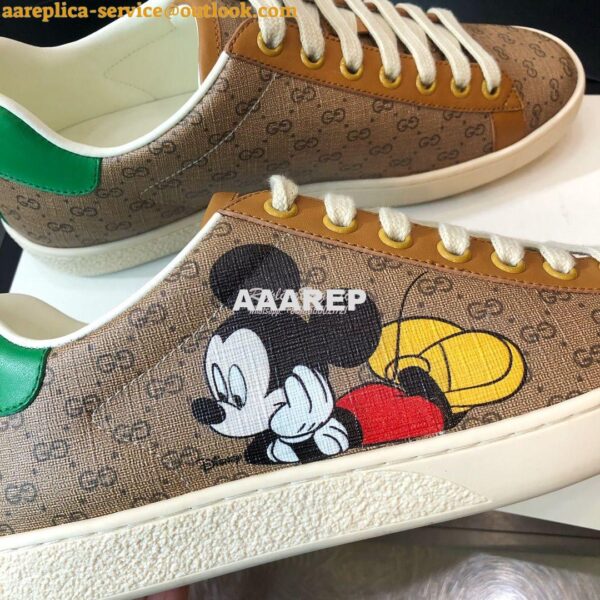 Replica Gucci Men Women's GG Disney x Print Ace Sneaker 431942 H06 5
