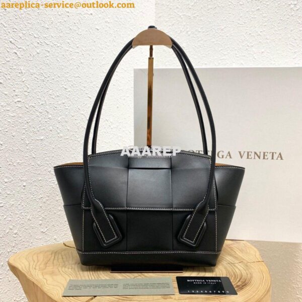 Replica Bottega Veneta BV Arco 33 Bag In French Calf 575943 Black 3