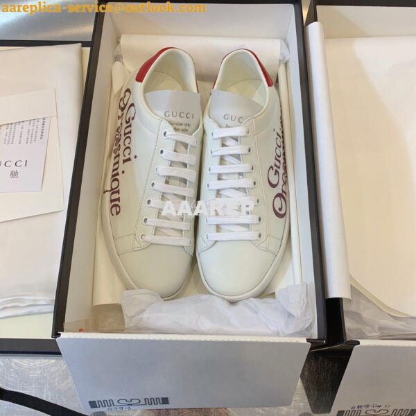 Replica Gucci Men Women's Print Ace Sneaker 431942 H08 5