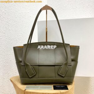 Replica Bottega Veneta BV Arco 48 Bag In French Calf 575941 Kaki