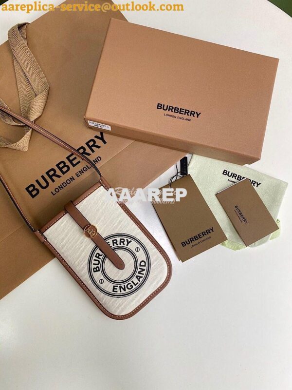 Replica Burberry canvas Phone Case with Strap 80267361