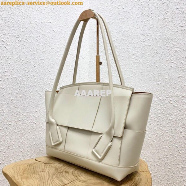 Replica Bottega Veneta BV Arco 48 Bag In French Calf 575941 White 3