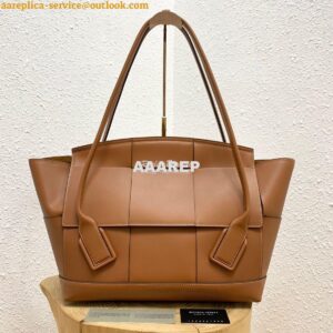 Replica Bottega Veneta BV Arco 56 Bag In French Calf 573400 Brown