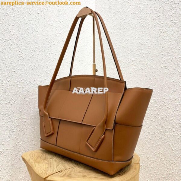 Replica Bottega Veneta BV Arco 56 Bag In French Calf 573400 Brown 5