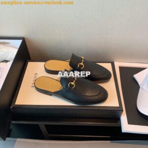 Replica Gucci Princetown Leather Slipper 423513 Black