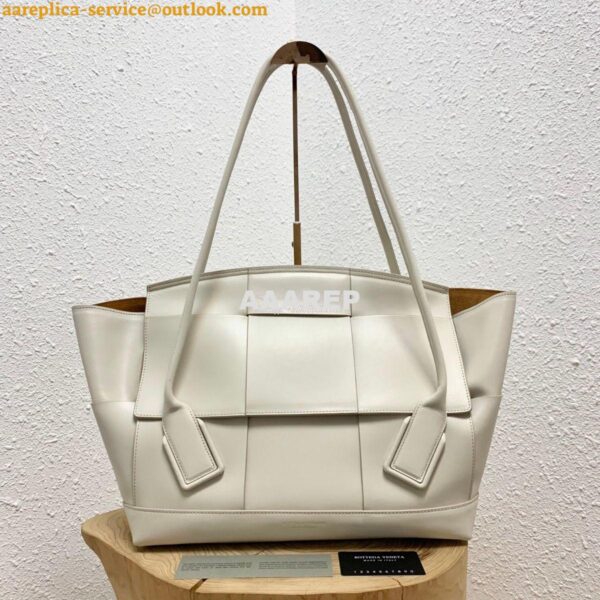 Replica Bottega Veneta BV Arco 56 Bag In French Calf 573400 White