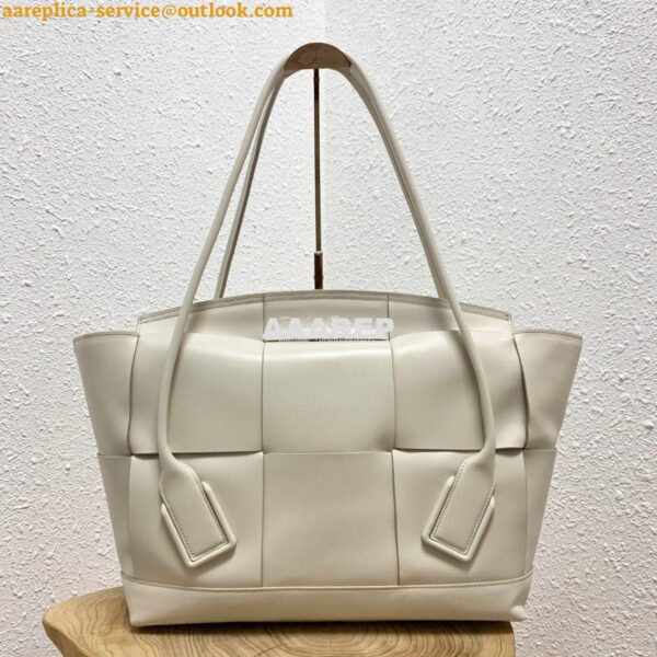 Replica Bottega Veneta BV Arco 56 Bag In French Calf 573400 White 4