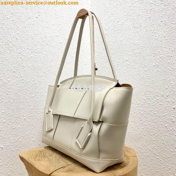 Replica Bottega Veneta BV Arco 56 Bag In French Calf 573400 White 3