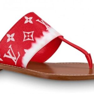 Replica Louis Vuitton LV Escale Palma Flat Thong Red