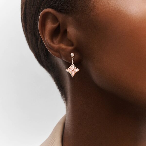 Replica Louis Vuitton COLOR BLOSSOM BB STAR EAR STUDS Q96667 4