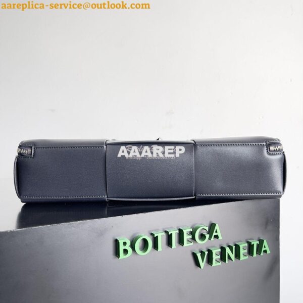 Replica Bottega Veneta BV Arco Briefcase Intreccio leather 680120 Blac 9