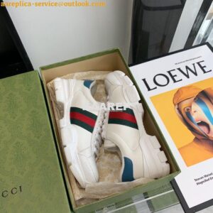 Replica Gucci Sneaker with Web 624701 Blue