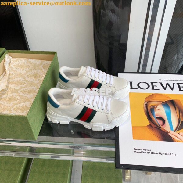 Replica Gucci Sneaker with Web 624701 Blue 6