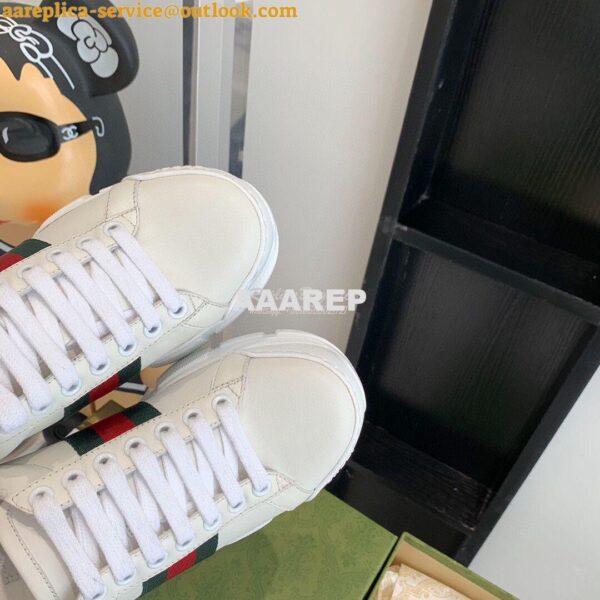 Replica Gucci Sneaker with Web 624701 Orange 6