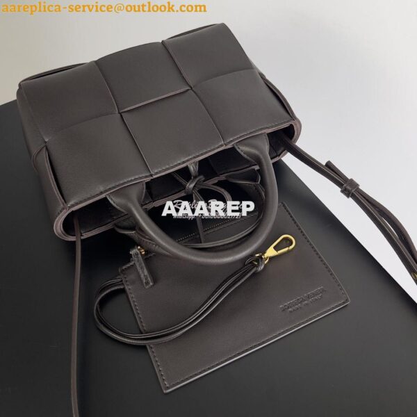 Replica Bottega Veneta BV Candy Arco Tote Bag 729029 chocolate 7