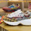 Replica Gucci Women Men's Rhyton Leather Sneaker with Mouth Print 5288