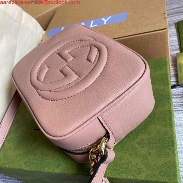 Replica Gucci 308364 Soho small leather crossbody-bags disco bag Pink 4