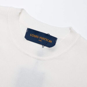 Replica LV 1AAU5B Louis Vuitton Print Cotton Jersey Men Women's T-shirt L56214 2