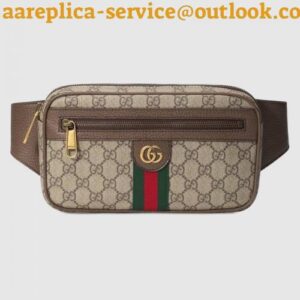 Replica Gucci 574796 Ophidia Gg Belt Bags Beige/Ebony Soft Gg Supreme