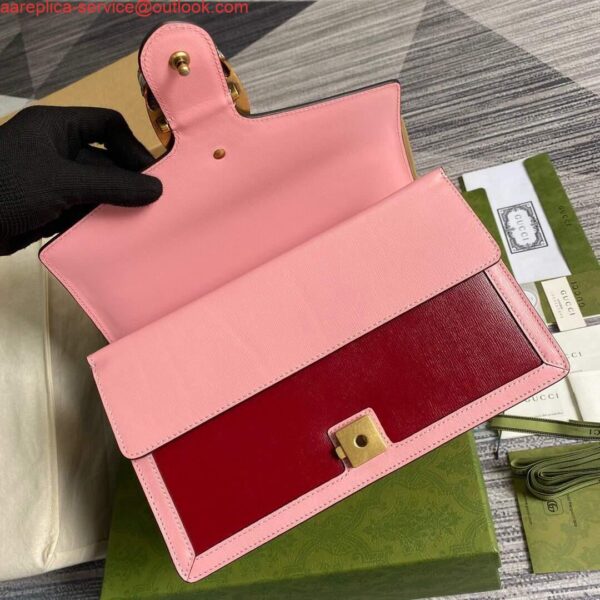 Replica Gucci 400249 Dionysus Shoulder Bag Red Pink 6