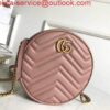 Replica Gucci 550154 GG Marmont Mini Round Shoulder Bag Red 2