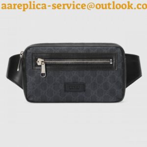 Replica Gucci Black Soft GG Supreme Belt Bag