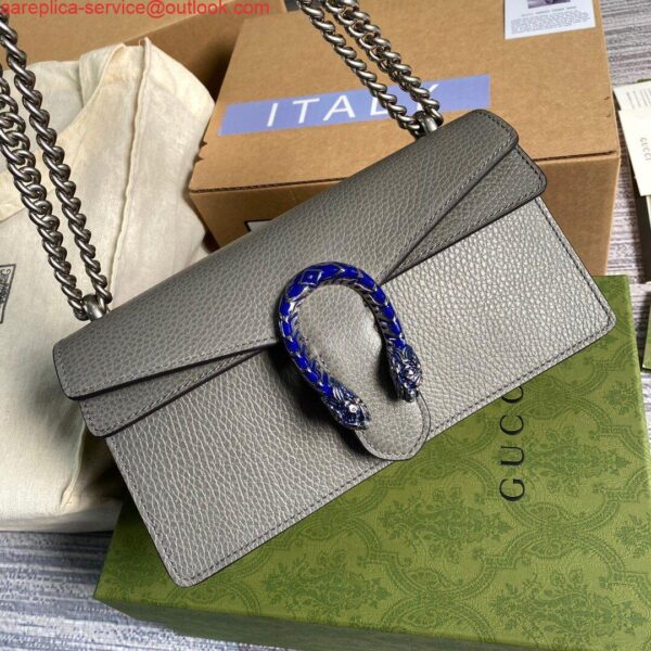 Replica Gucci 499623 Dionysus Small Shoulder Bag Gray 7