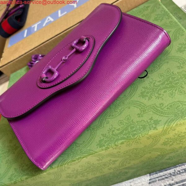 Replica Gucci 724713 Gucci Horsebit 1955 mini bag Purple 7