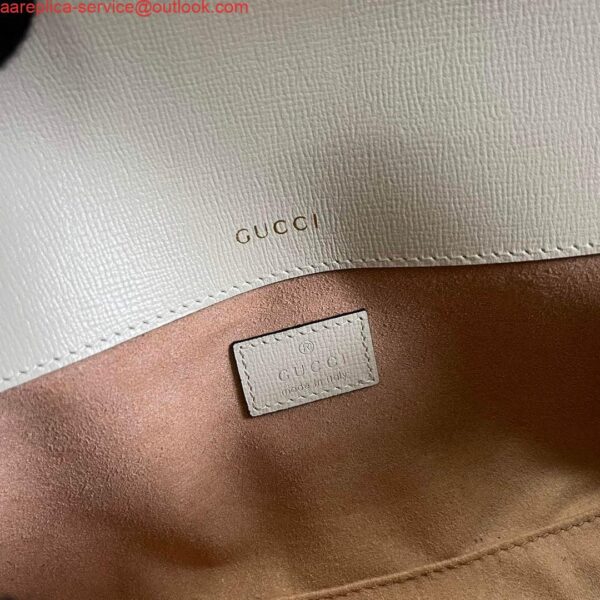 Replica Gucci 735178 Gucci Horsebit 1955 shoulder bag Brown white 10