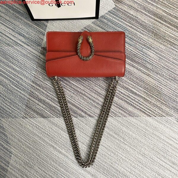 Replica Gucci 499623 Dionysus Small Shoulder Bag Red 4