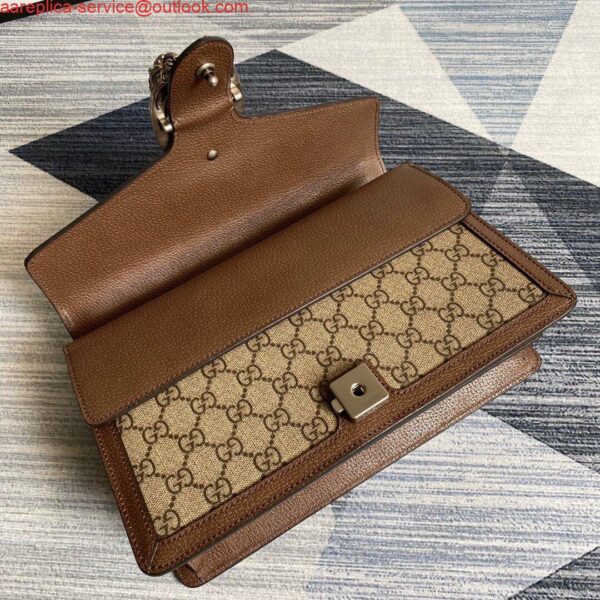 Replica Gucci 621512 Dionysus GG Top Handle Bag Brown 7